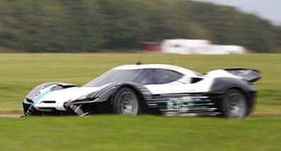 蔚來汽車純電動超跑實車曝光 定標(biāo)LaFerrari