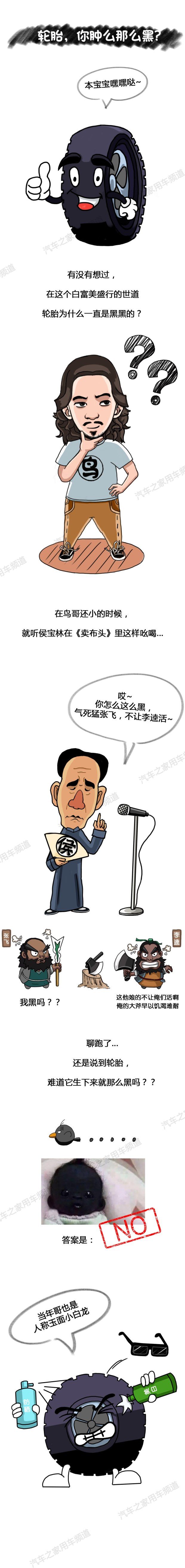 為什么是黑色的？輪胎的顏色不是天生的