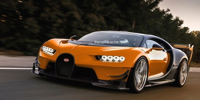 突破1500馬力 布加迪Chiron SS假想圖