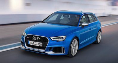 2018款?yuàn)W迪RS3 Sportback售54600歐元 3月亮相
