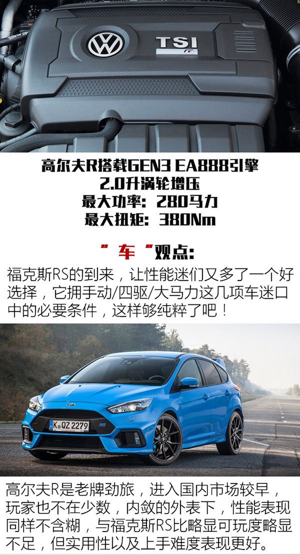 專治買車糾結癥 福克斯RS對大眾高爾夫R-圖6