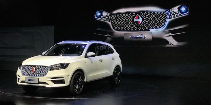 純電動版車型 寶沃BXi7車型正式亮相