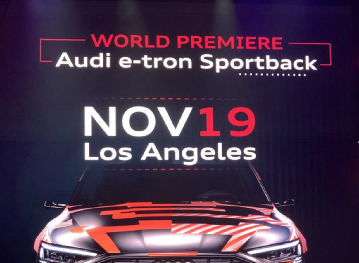 奧迪e-tron Sportback 11月19日洛杉磯首發