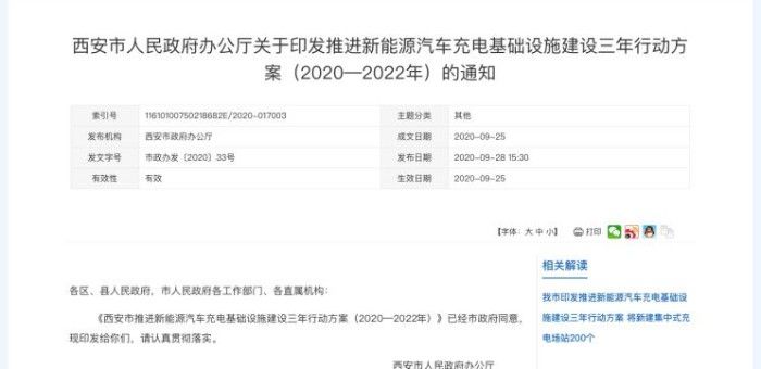 西安市推新能源汽車充電基礎(chǔ)設(shè)施方案