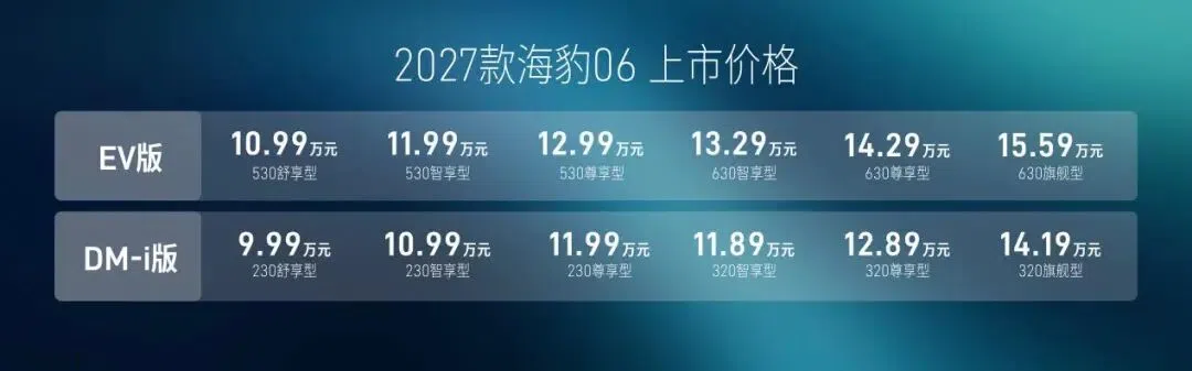 9.99萬起售，海豹06上新，家庭用戶該怎么選？